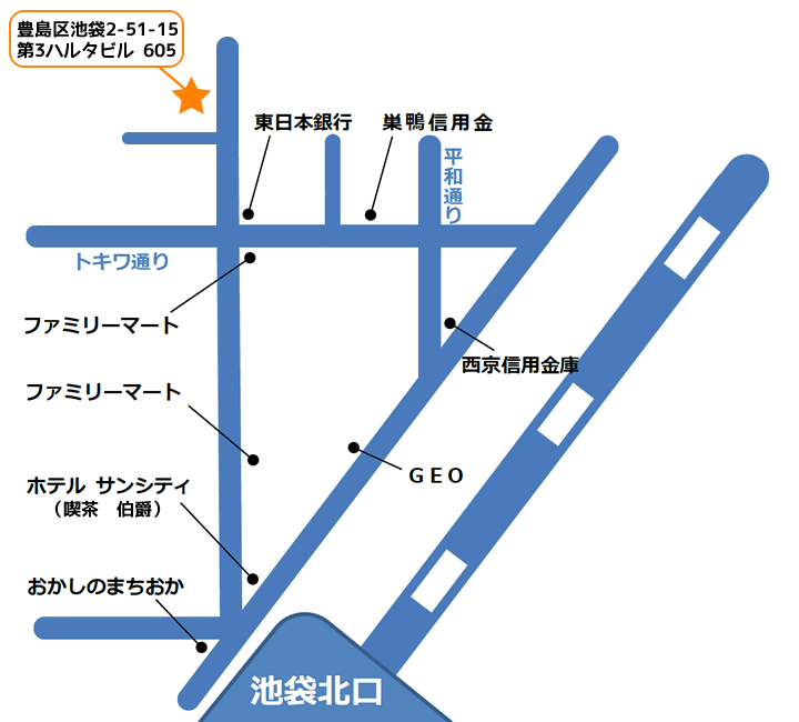 総合探偵社プログレス／アクセスマップ・周辺地図